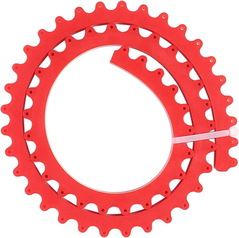 JCFANTS 39 inch Flexible Curve Template, Professional Woodworking Profiling Strip for Wood Curve Pattern Making Tools, Router Template (Red) - Image 1
